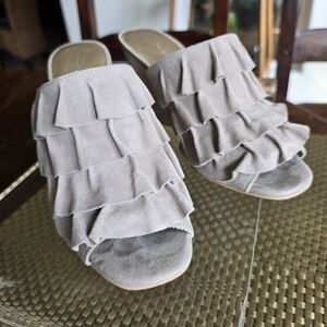 EUC Anthropologie Liendo Ronda Suede Wedge 7